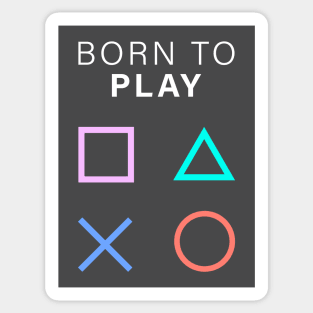 BORN TO PLAY PLAYSTATION Sticker